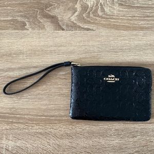 Black Coach wristlet